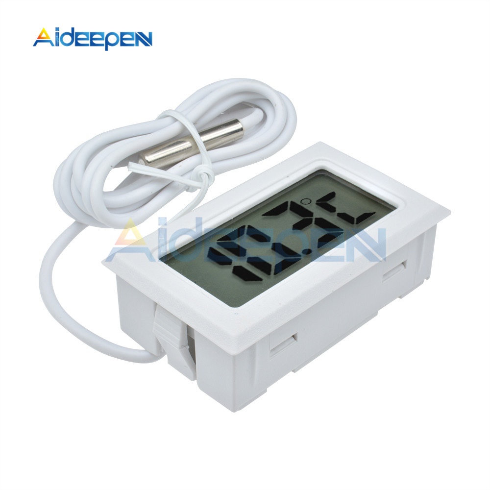 Đồng hồ đo nhiệt độ và độ ẩm màn hình lcd kỹ thuật số 1.5m cho tủ lạnh bể cá