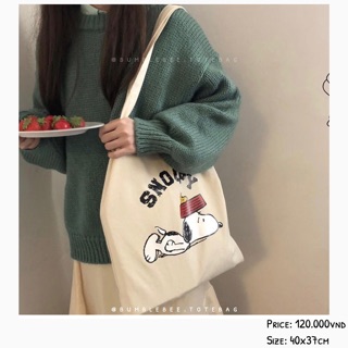 Túi tote Snoopy.