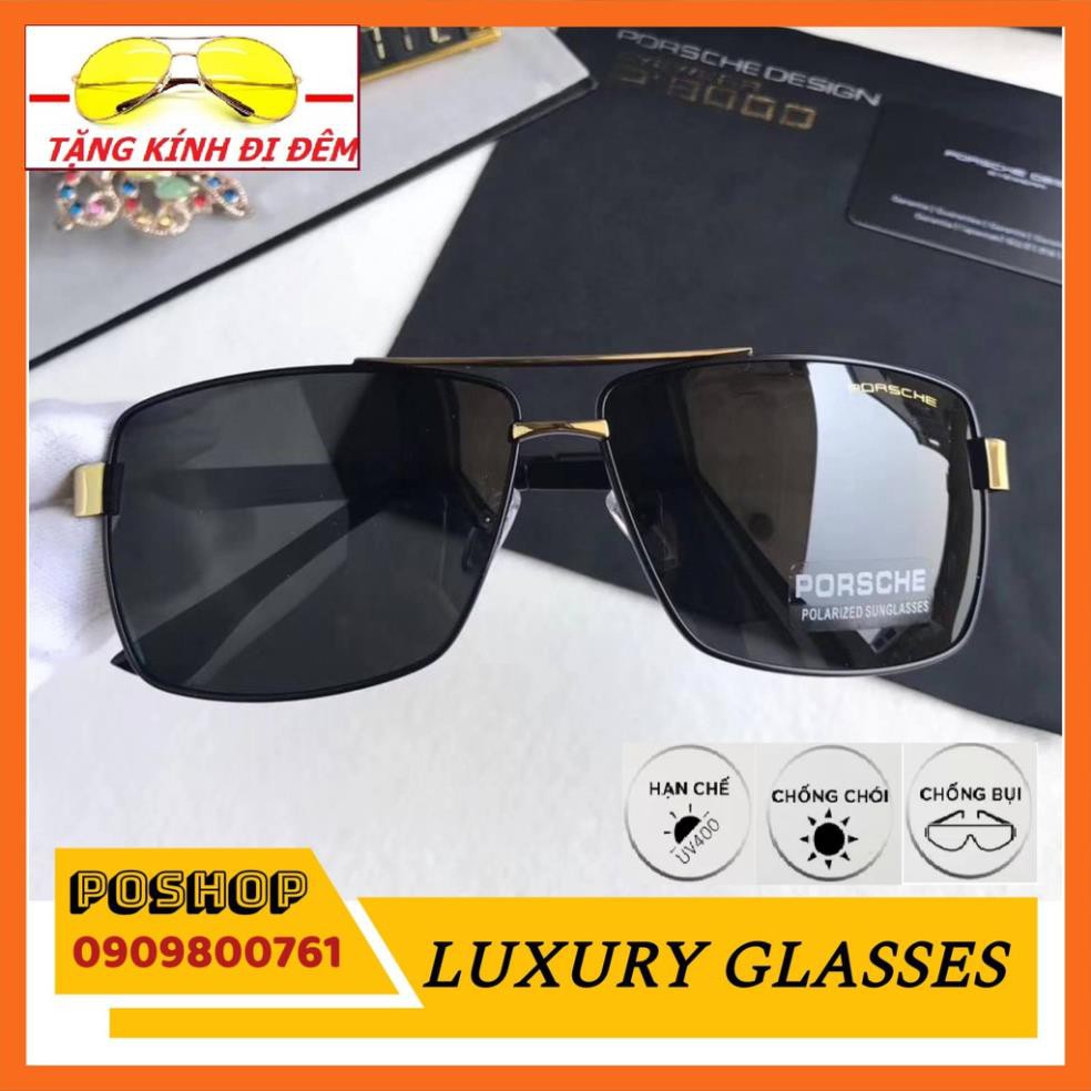 MẮT KÍNH NAM KIỂU VUÔNG CAO CẤP 8712 Tròng POLAROID chống uv400 chống chói CỰC MEN THỜI THƯỢNG | BigBuy360 - bigbuy360.vn