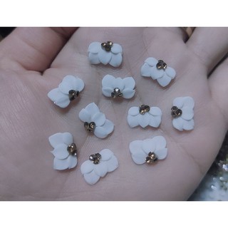 hoa bột nail tay - hoa cúc ruby cánh nhọn -5k/b