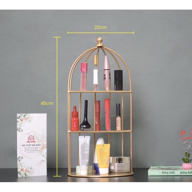 kệ để mỹ phẩm nước hoa hình nồng chim khuyết và tròn
