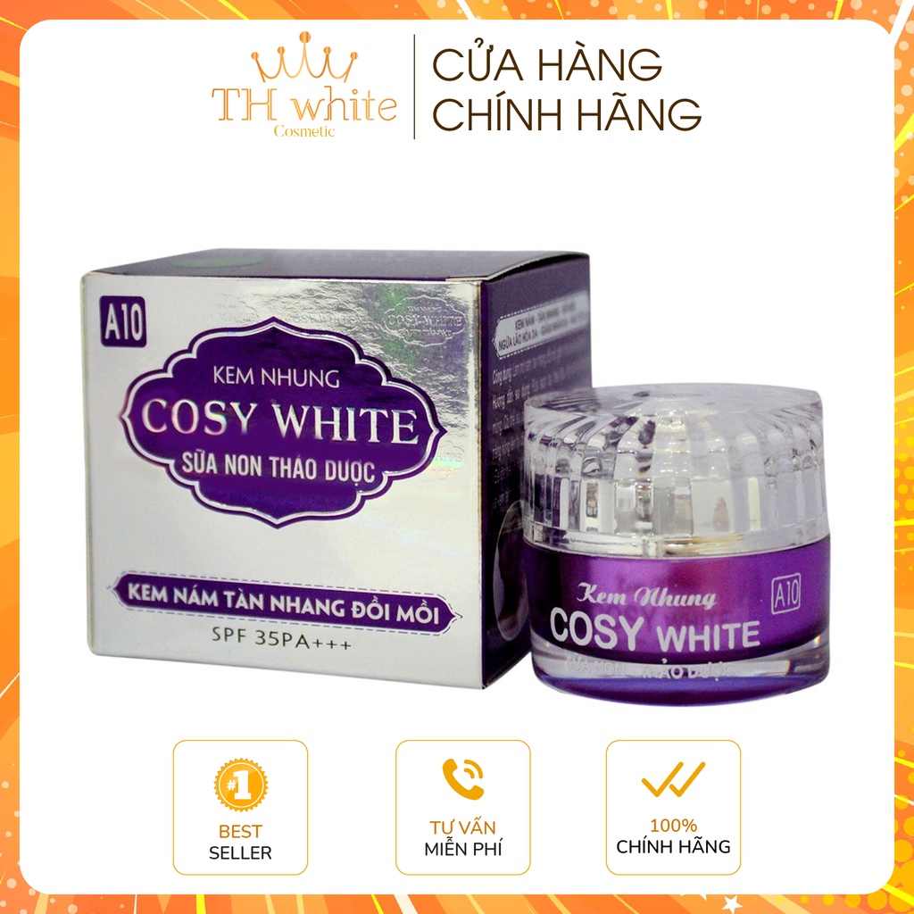 Kem Nám - Ngăn Lão Hoá Da - Giảm Nhăn Da - Bảo Vệ Da Cosy White 18g