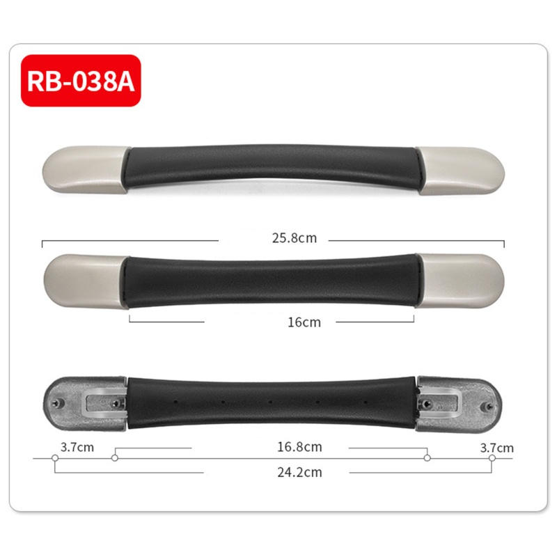 1 Tay Cầm Gắn Vali Hành Lý Bằng Nhựa Kèm Ốc Vít Thay Thế Tiện Dụng