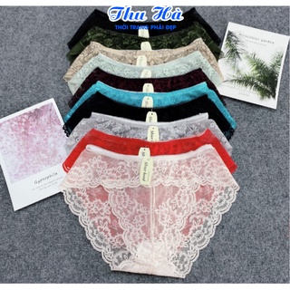 Quần lót ren gợi cảm sexy siêu mỏng nhiều màu, mềm mịn quyến rũ (màu ngẫu nhiên)