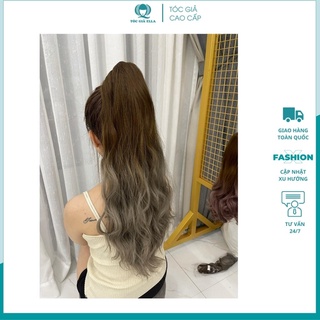 Tóc giả ngoặm omber vàng kim, N42
