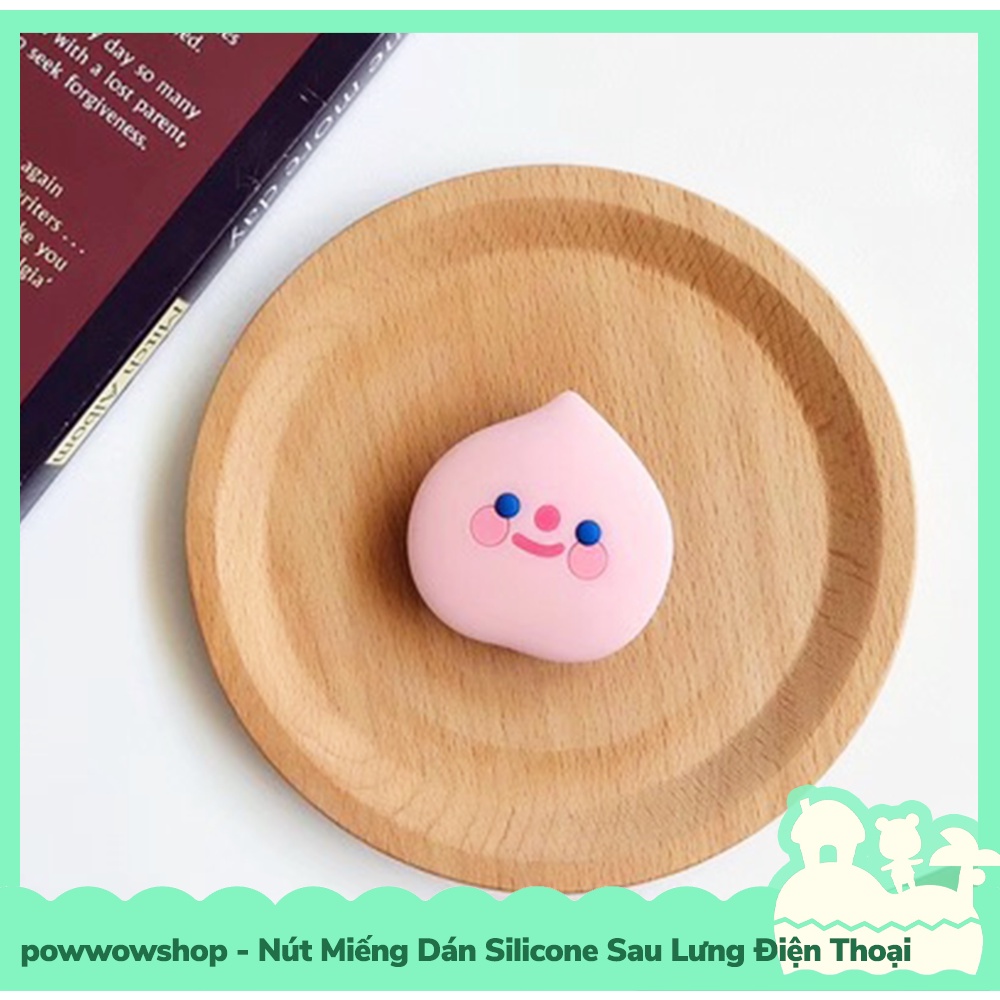 [Sẵn VN - Hỏa Tốc] Phụ Kiện Nút Dẻo Silicone, Miếng Dán Mặt Lưng Tạo Tay Vịn Giá Đỡ Cho Điện Thoại Funny Life