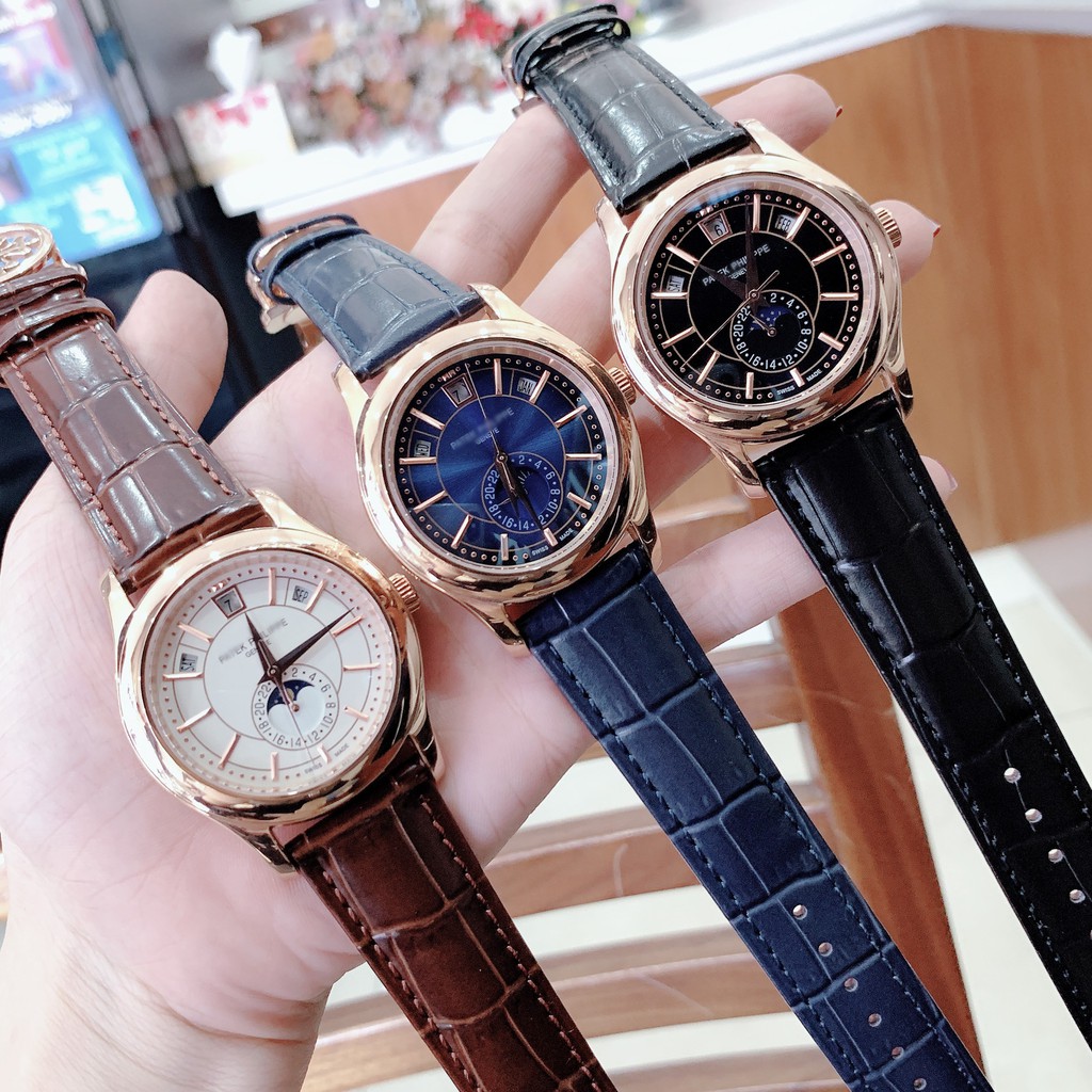 Đồng Hồ Nam Nautilus Complications 5205 , Máy Automatic - Cơ , Dây Da , Size 40mm