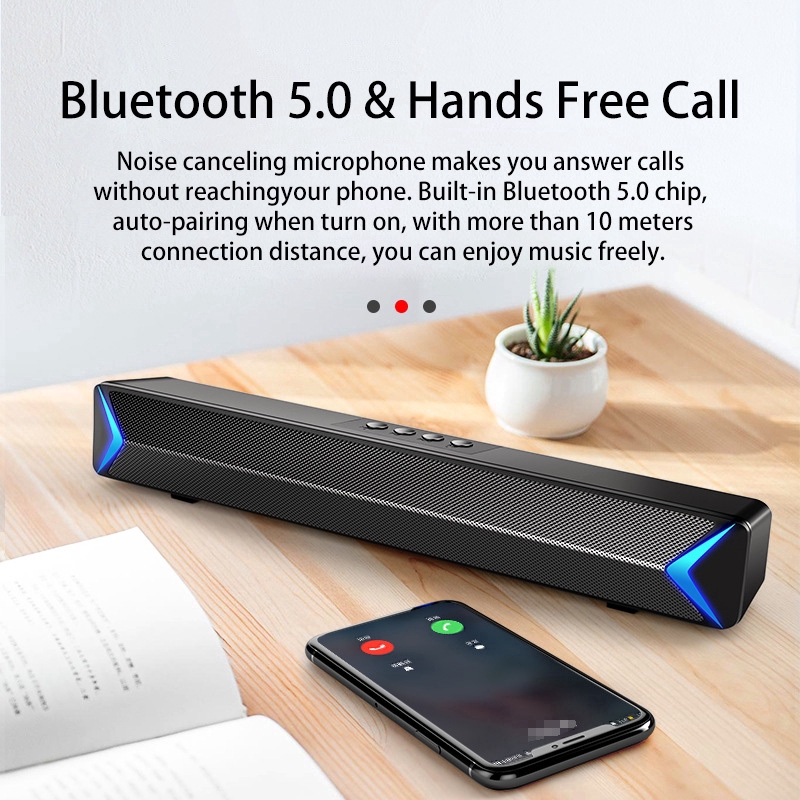 Loa Bluetooth Kèm Cáp Aux Hỗ Trợ Fm Radio Chuyên Dụng Cho Pc Tv