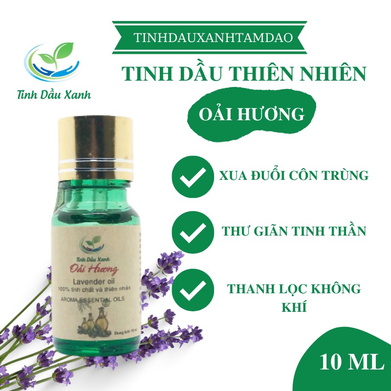 Tinh Dầu Oải Hương Oraganic Tinh Dầu Xanh Thiên Nhiên Nguyên Chất Dùng Xông Phòng,Khử Mùi Dung Tích 10ML