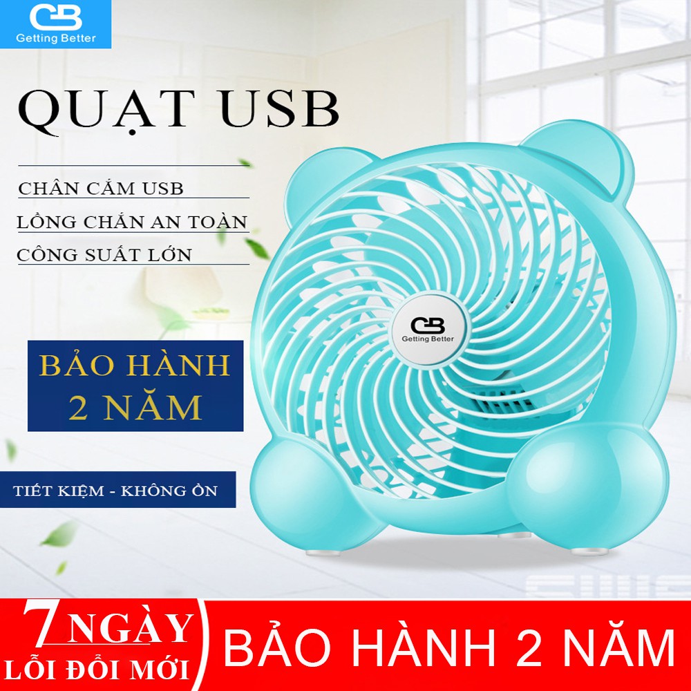 Quạt USB để bàn công suất lớn siêu mát,gọn nhẹ cổng sạc USB có thể cắm trực tiếp, cắm vào máy tính, cắm sạc dự phòng