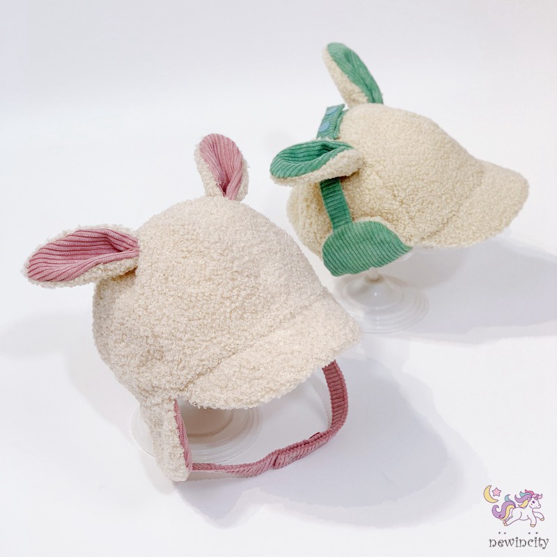 Mũ len kiểu tai thỏ dễ thương dành cho các bé