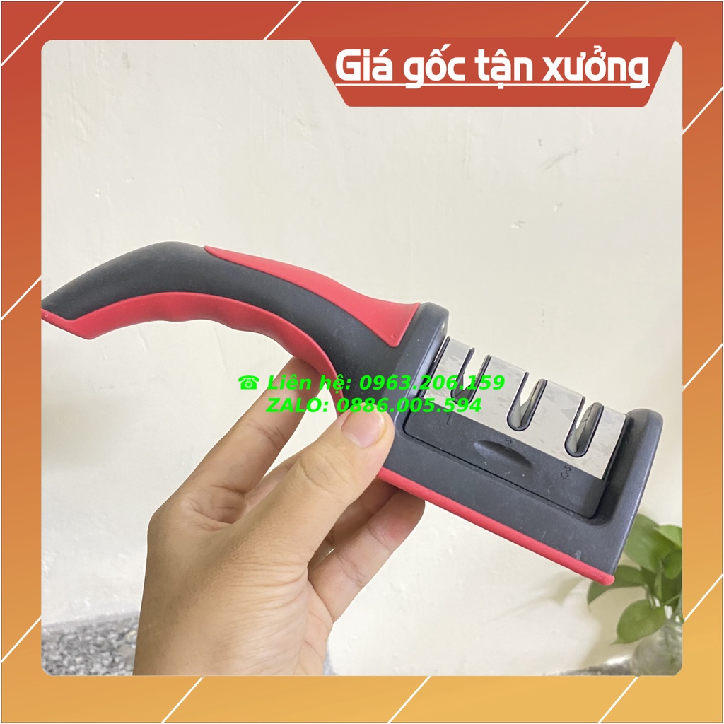 [HOT] Dụng Cụ Mài Dao Inox 3 Rãnh 3 Cấp Độ Cao Cấp
