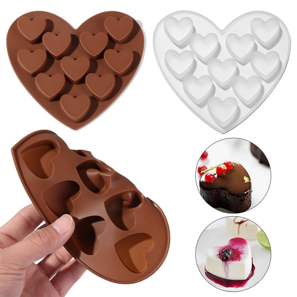 Khuôn Silicone Tạo Hình Trái Tim Làm Bánh Cupcake DIY