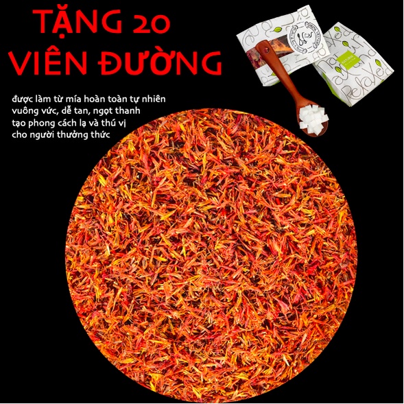 (miễn phí đường viên) Safflower tea / Trà hoa rum (hàng xuất khẩu)