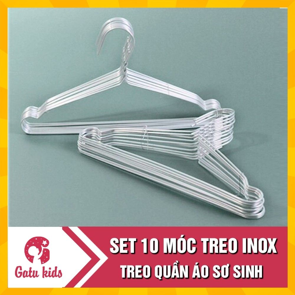 Set 10 Móc treo quần áo sơ sinh
