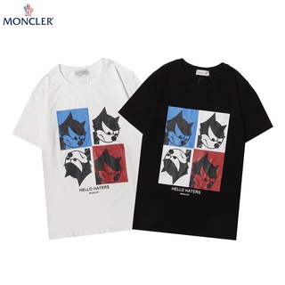 Áo thun cotton tay ngắn in họa tiết MONCLER thời trang