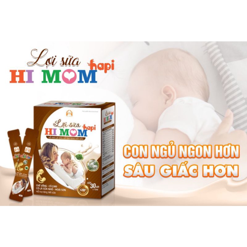 Lợi Sữa Hi Mom - Giúp Tăng Tiết Sữa, Mát Sữa, Thông Tắc Tuyến Sữa, Lợi Sữa Hapi