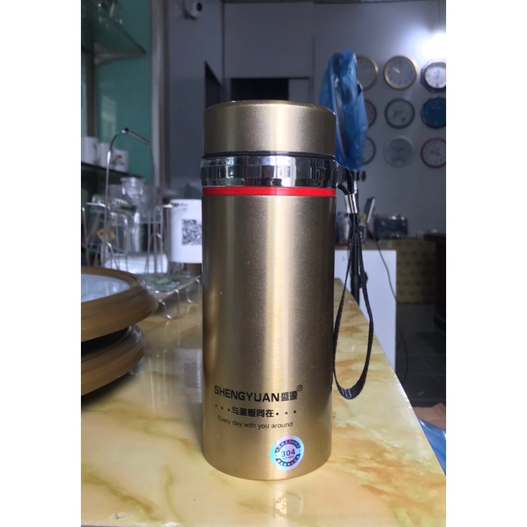 Bình giữ nhiệt INOX SUS 304 cao cấp Hot and Cool giữ lạnh và nóng 24h - 3 lớp, có khay lọc -850ml