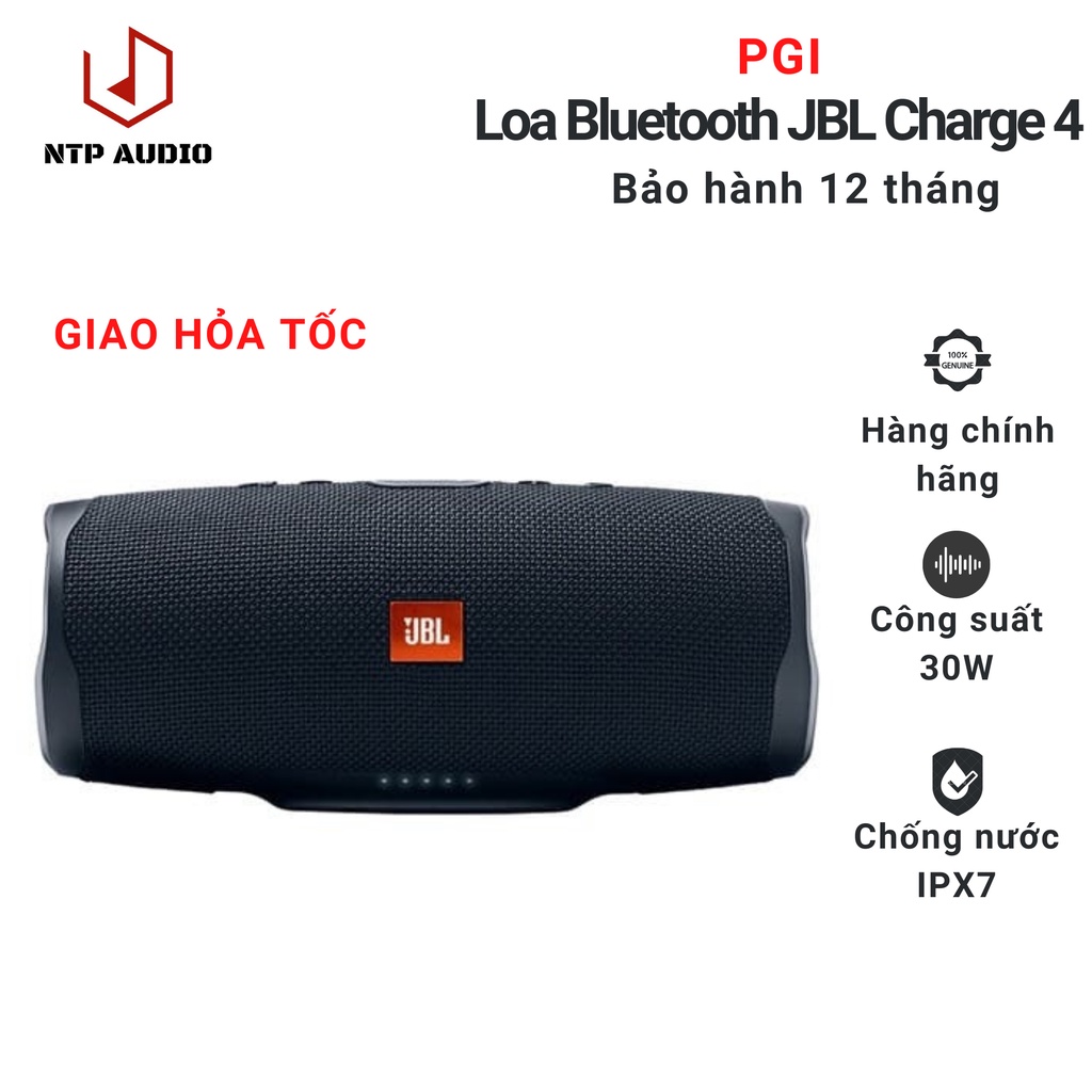 Loa Bluetooth JBL Charge 4 - Hàng chính hãng bảo hành 12 tháng PGI