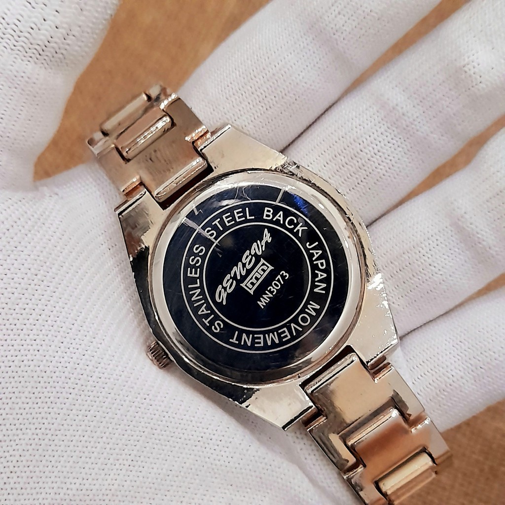 Đồng hồ nữ Geneva hàng si Nhật xi màu đá