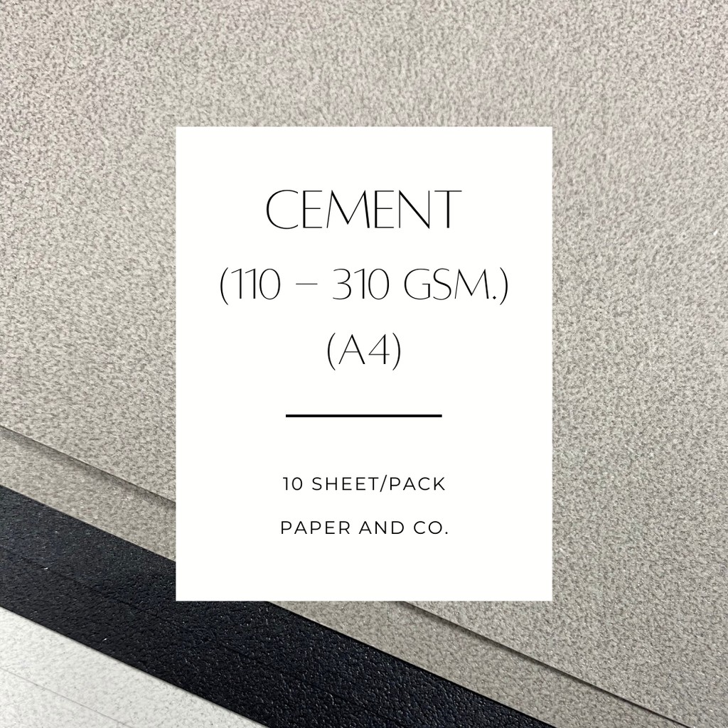 Giấy xi măng chống thấm nước (A4) (Gói 10 tờ) (110-310 gsm.)