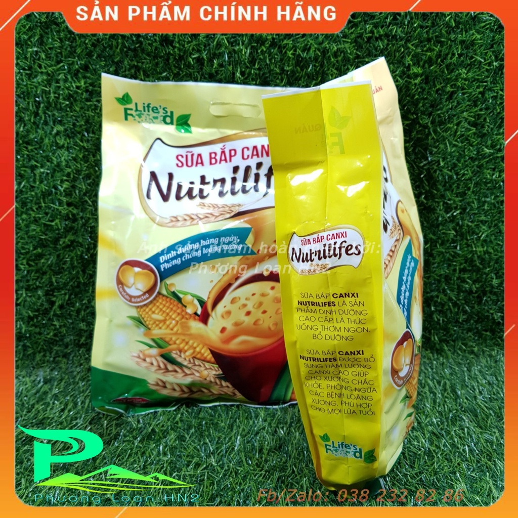 Sữa bắp Canxi Nutrilifes Life's Food Dinh dưỡng hàng ngày, phòng chống loãng xương phù hợp cho mọi lứa tuổi túi 500g