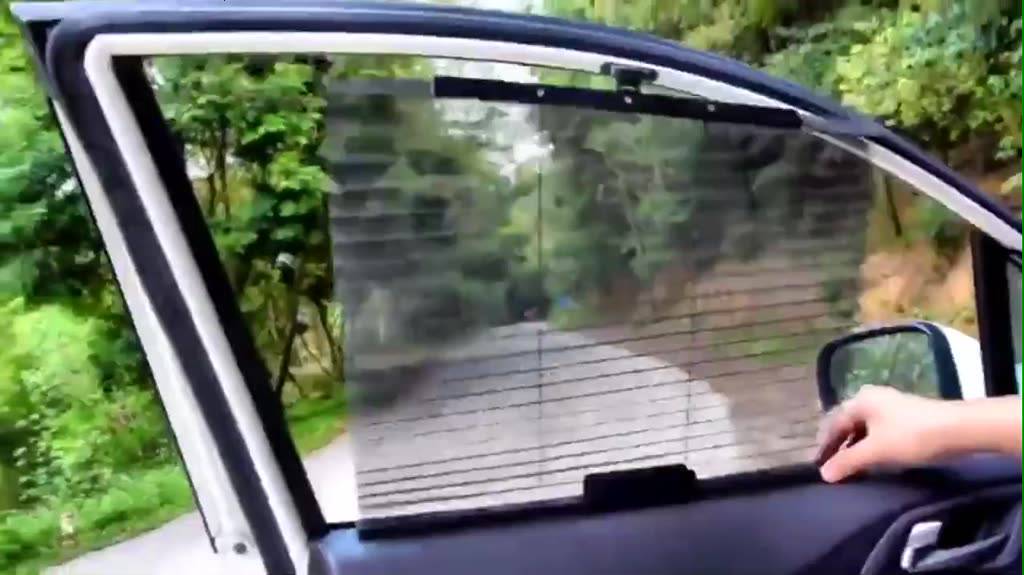 Rèm xếp che nắng cửa xe ô tô, rèm che nắng ô tô thông minh xếp gọn, Màn chắn nắng kính xe hơi xếp gọn kích thước 46cm | BigBuy360 - bigbuy360.vn