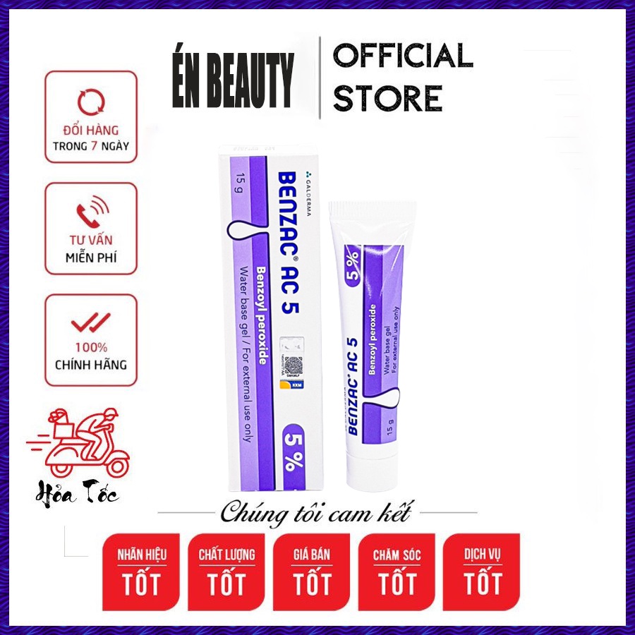 [HÀNG CHÍNH HÃNG]Gel Galderma Benzac AC 5 5% Ngừa Mụn, Giúp Làm Thoáng Lỗ Chân Lông Galderma Benzac AC 5 5% - 15g