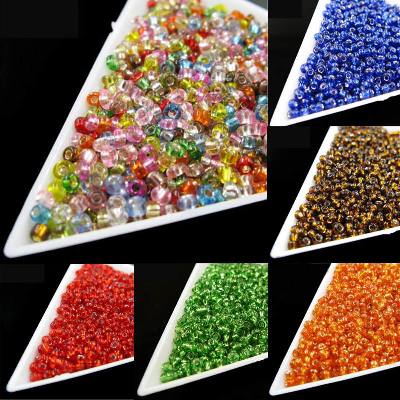 Túi 800 Hạt Pha Lê Tròn 2mm Làm Trang Sức