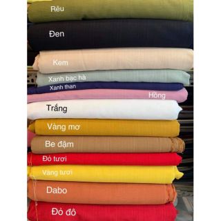 Vải đũi xước đủ màu