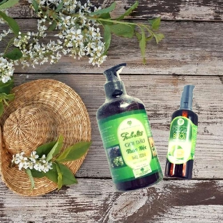 [HẾT RỤNG TÓC CHỈ SAU 2 TUẦN SỬ DỤNG] - Bộ đôi TINH DẦU BƯỞI + DẦU GỘI THẢO MỘC MẸ KEN