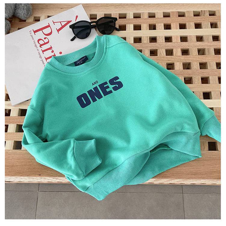 Hàng Mới Về Áo Nỉ Tay Dài Dáng Rộng Dễ Phối Đồ Thời Trang Xuân Thu Cho Bé