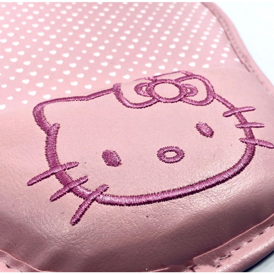 Tấm lót chuột và bàn phím XIAODUOJIAJU chất liệu da in hình mèo Kitty chống trượt tiện dụng cho văn phòng