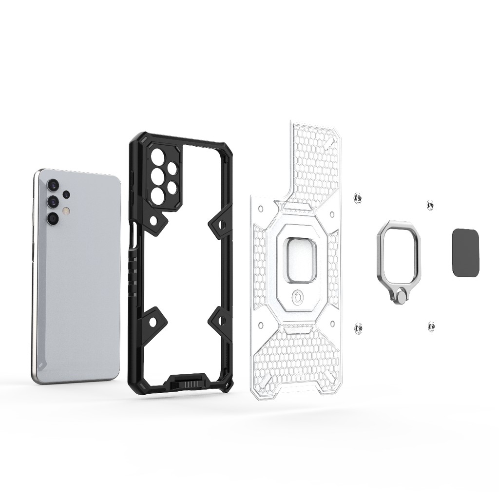 Ốp lưng Samsung A32 / A32 4G tổ Ong Iring không gian mới chống sốc giá đỡ xem phim