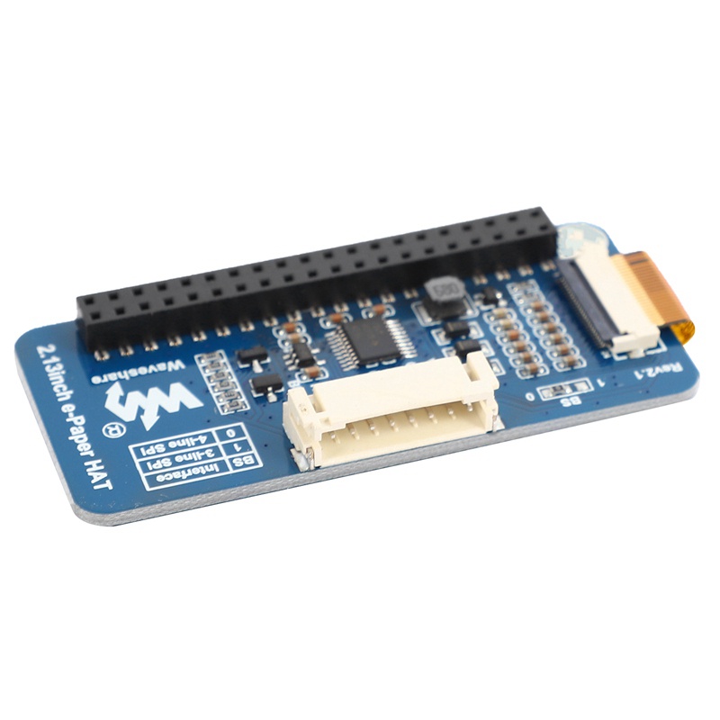 Nón E-Paper Hat 2.13inch250x122 Hiển Thị Màn Hình Màu Trắng / Đen Cho Raspberrypi 2b / 3b / Zero W | BigBuy360 - bigbuy360.vn