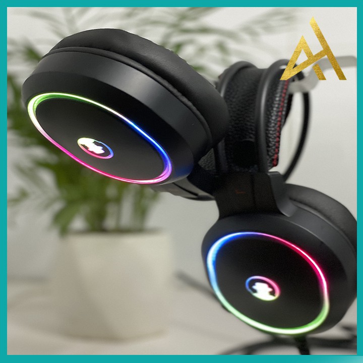 Tai Nghe Gaming Có Dây Headphone Chụp Tai ASSASSINS X8 Đèn LED 7 Màu - Tai Nghe Nhạc Máy Vi Tính Laptop Game Thủ Có Mic