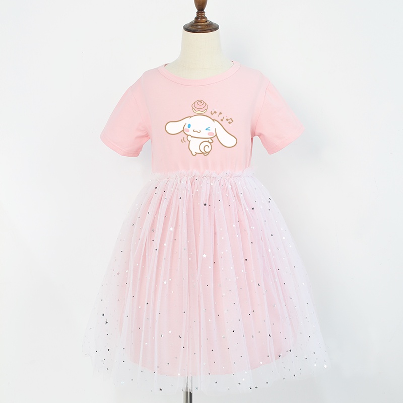 Đầm Công Chúa Thời Trang Năm 2021 Bằng Vải Cotton Đính Sequin Lấp Lánh Dễ Thương Cho Bé Gái (3-8 Tuổi)