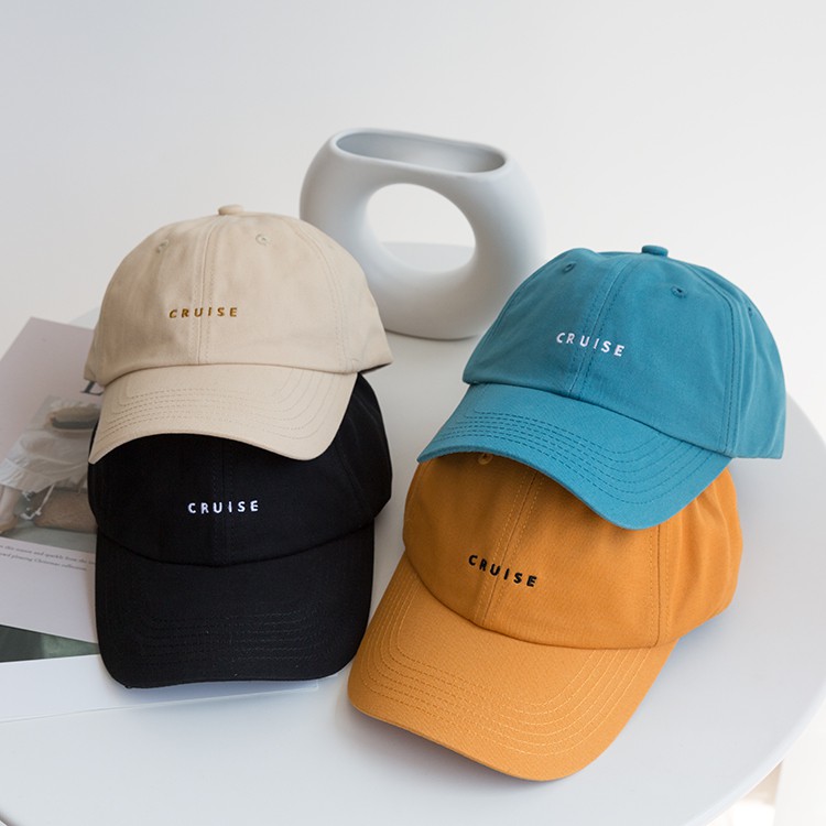Mũ Lưỡi Trai Cotton Mềm Thêu Chữ Cho Nam Và Nữ Cruise