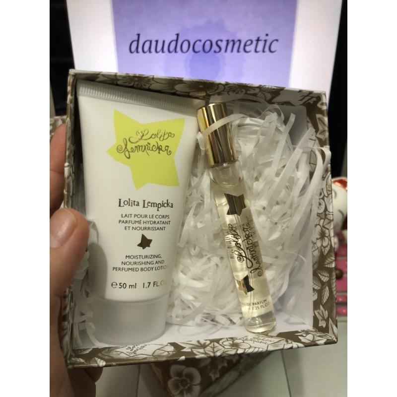 [ set mini ] Set Nước hoa Lolita Lempicka EDP 7.5ml + Body Lotion 50ml | Thế Giới Skin Care