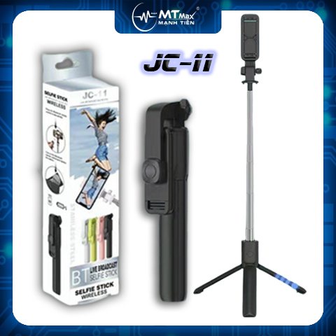 Gậy tự sướng cao cấp JC-11 có chân đứng kèm điều kiển từ xa chiều dài 68cm xoay ngang dọc điện thoại tiện lợi