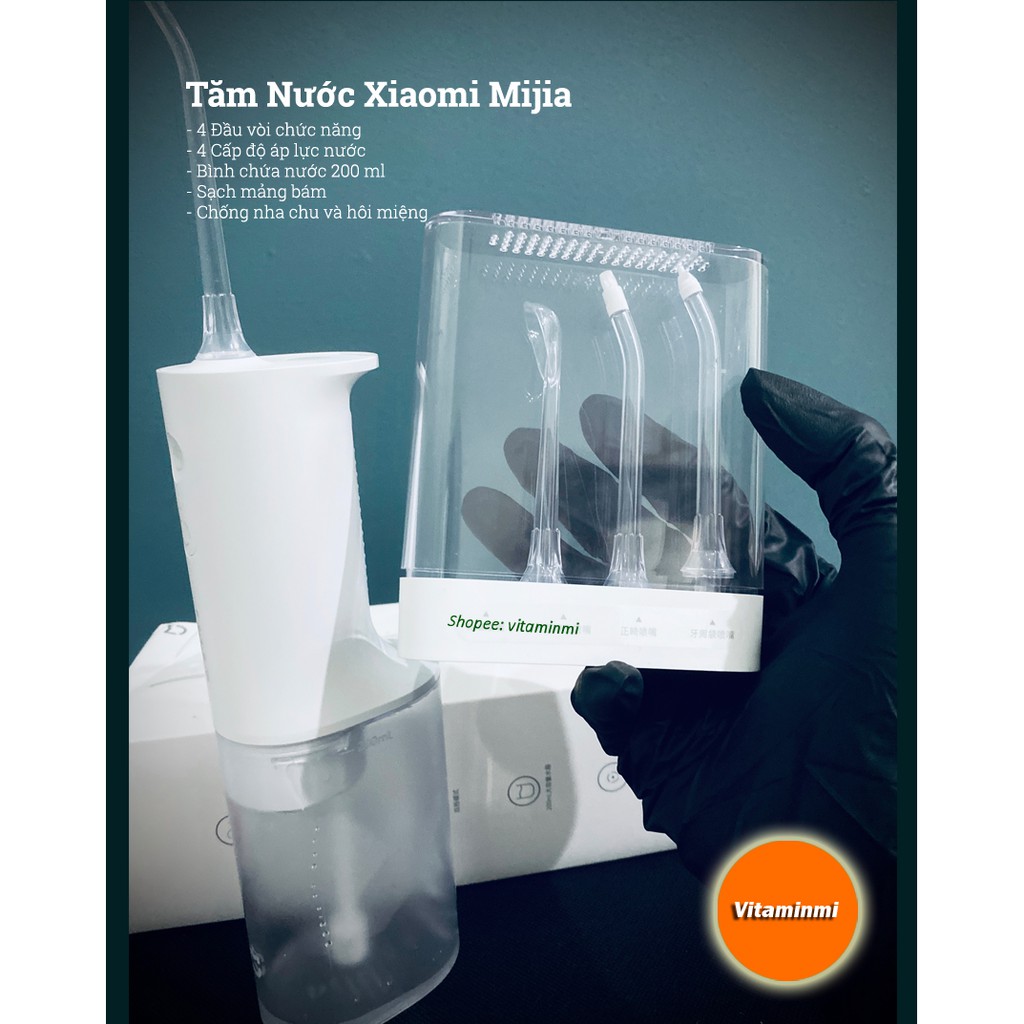 Tăm Nước Xiaomi Mijia Flosser - Review Máy Xịt Vệ Sinh Răng Miệng Model 2020 - TRẮNG