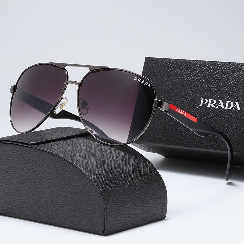 ! Prada! Kính mát phân cực chống tia UV 400 cho nam