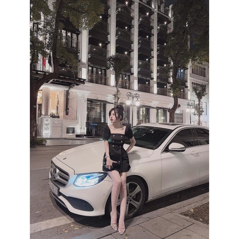 VÁY CỔ VUÔNG TAY PHỒNG SANG CHẢNH | BigBuy360 - bigbuy360.vn