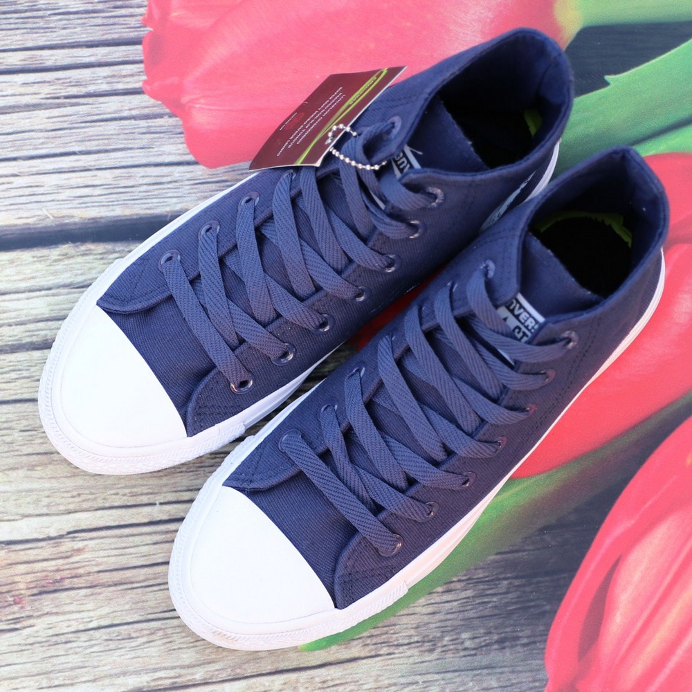 Giày Sneaker Chuck 2 Xanh Navy Nam Cổ Cao ZRS | BigBuy360 - bigbuy360.vn