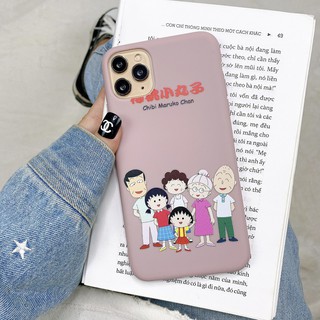 Ốp Lưng Iphone Silicon dẻo bảo vệ máy Doraemon x Maruko - S249