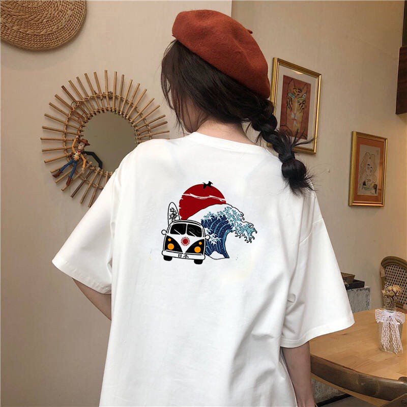 Áo thun form rộng tay lỡ Nhật Bản đẹp độc lạ vải dày mịn 2020T2375