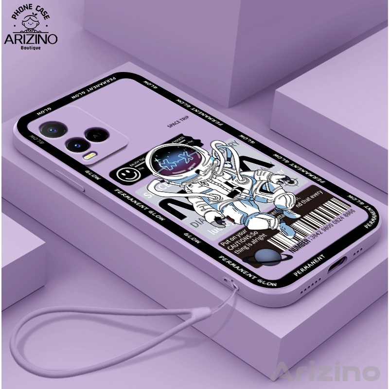 Ốp lưng VIVO Y21 V23 5G V23E 5G Y12S Y12 Y20 Y15S V21 5G Y50 Y33S Y12A Y91C Y20A Y17 Y11 Y15 Y21S Y21T Y33T Y85 Vỏ đựng điện thoại silicon thời trang phi hành gia hợp thời trang