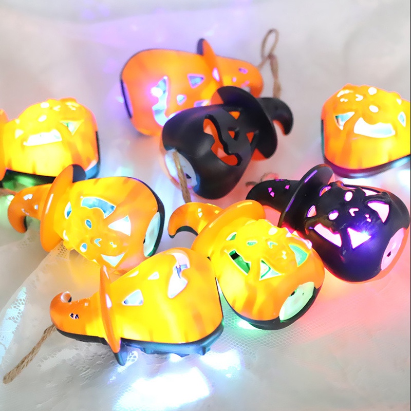 Lồng Đèn LED Hình Bí Ngô Trang Trí Halloween 2023