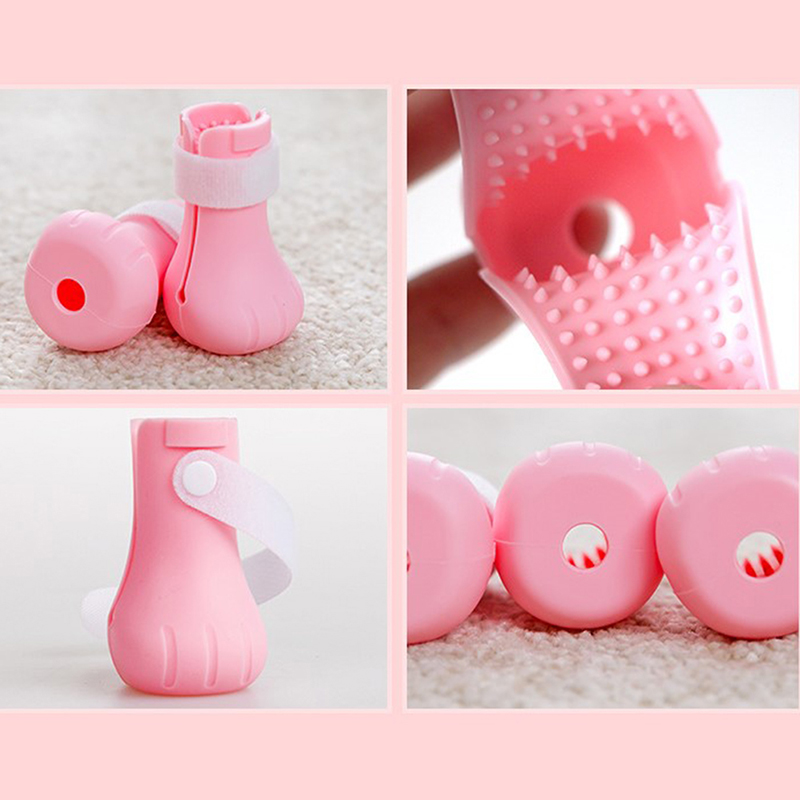Bộ 4 Bọc Chân Mèo Bằng Silicone Chất Lượng Cao