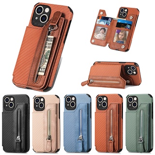 Bao Da Điện Thoại Dạng Ví Khóa Kéo Cho Xiaomi POCO X3 NFC Redmi Note 11T 11E 11S 10S 10T 11 10 Pro Max Prime + 4G 5G